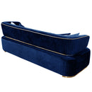 Canapea DORE, Material : Catifea, Picior :  PVC metalic, din spate