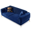 Canapea extensibilă BUTTERFLY 3 locuri  220 cm , material:Catifea,  picioarelor: Metal, din sus