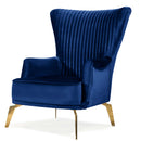 Fotoliu BUTTERFLY, material:Catifea,  picioarelor: Metal gold