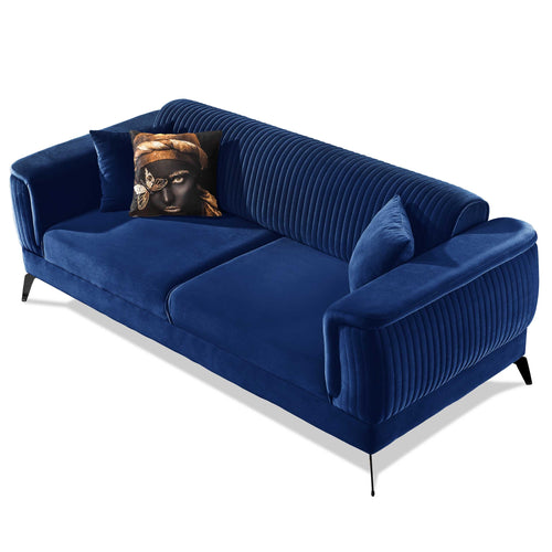 Canapea extensibilă BUTTERFLY 3 locuri  220 cm , material:Catifea,  picioarelor: Metal, din sus