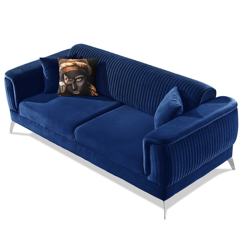 Canapea extensibilă BUTTERFLY 3 locuri  220 cm , material:Catifea,  picioarelor: Metal, din sus