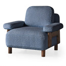 Fotoliu  LAVA  , Țesătură modernă și moale, picioarelor: Lemn  1   , din perspectiva