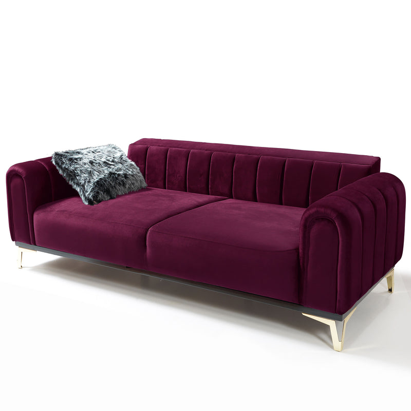 Canapea extensibilă 3 locuri GLORY 224 cm, Easy Clean, Opțiuni culoare