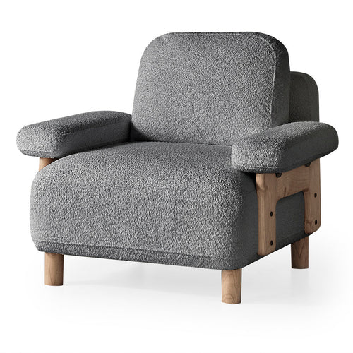 Fotoliu  LAVA  , Țesătură modernă și moale, picioarelor: Lemn  1   , din perspectiva