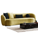 Canapea MUFFIN-MR, Opțiuni culoare, Material : Catifea  Picior&nbsp : Metal Argintiu, Pernă Pentru Spate : Burete moale