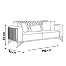 Canapea extensibilă DANYA, Opțiuni culoare și dimensiune 