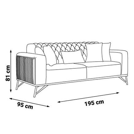 Canapea extensibilă DANYA, Opțiuni culoare și dimensiune 