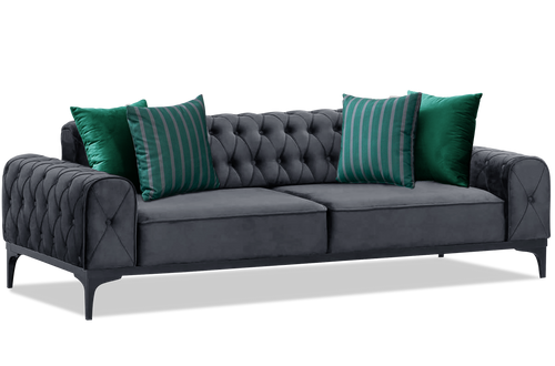 Canapea extensibilă 3 locuri LOTUS 220 cm, Easy clean, Opțiuni culoare