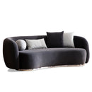 Canapea MUFFIN-MR, Opțiuni culoare, Material : Catifea  Picior&nbsp : Metal Argintiu, Pernă Pentru Spate : Burete moale