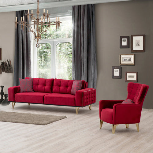 Fotoliu SEMENTA Gold 74 cm, Easy clean, Opțiuni culoare