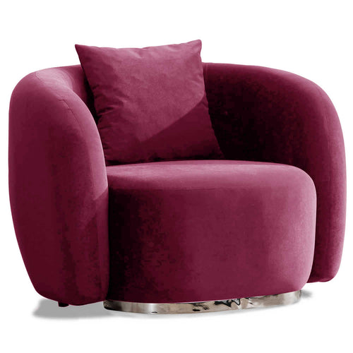 Fotoliu MUFFIN-MR, Opțiuni culoare, Material : Catifea  Picior&nbsp : Metal Argintiui -  gold - tesatura , Pernă Pentru Spate : Burete moale