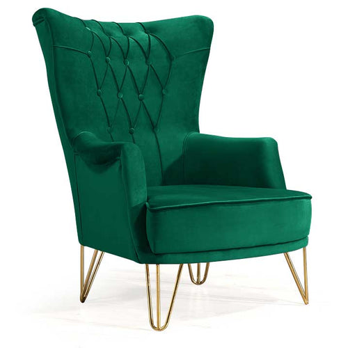 Fotoliu TOSCA , material:Catifea, picioarelor:Metal,