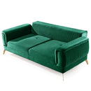 Canapea extensibilă BUTTERFLY 3 locuri  220 cm , material:Catifea,  picioarelor: Metal, detalie extensibila