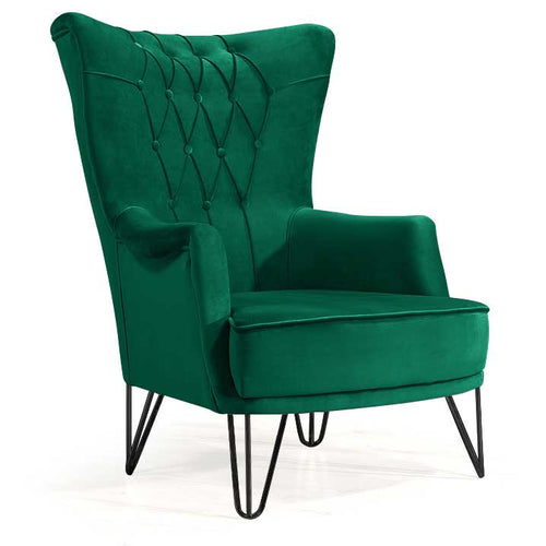 Fotoliu TOSCA , material:Catifea, picioarelor:Metal,