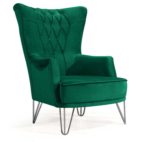 Fotoliu TOSCA , material:Catifea, picioarelor:Metal,