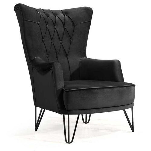 Fotoliu TOSCA , material:Catifea, picioarelor:Metal,