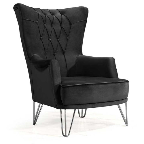 Fotoliu TOSCA , material:Catifea, picioarelor:Metal,