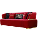 Canapea DORE, Material : Catifea, Picior :  PVC metalic,