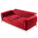 Canapea extensibilă BUTTERFLY 3 locuri  220 cm , material:Catifea,  picioarelor: Metal, detalie extensibila