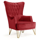 Fotoliu TOSCA , material:Catifea, picioarelor:Metal,