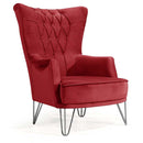 Fotoliu TOSCA , material:Catifea, picioarelor:Metal,