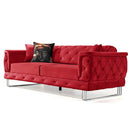 Canapea extensibilă TOSCA 3 locuri 220 cm, material:Catifea, picioarelor:Metal,