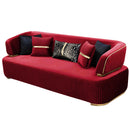 Canapea DORE, Material : Catifea, Picior :  PVC metalic,