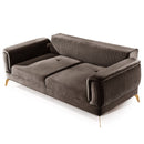 Canapea extensibilă BUTTERFLY 3 locuri  220 cm , material:Catifea,  picioarelor: Metal, detalie extensibila