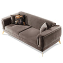 Canapea extensibilă BUTTERFLY 3 locuri  220 cm , material:Catifea,  picioarelor: Metal, din sus