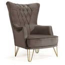 Fotoliu TOSCA , material:Catifea, picioarelor:Metal,