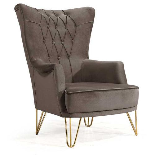 Fotoliu TOSCA , material:Catifea, picioarelor:Metal,