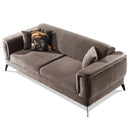 Canapea extensibilă BUTTERFLY 3 locuri  220 cm , material:Catifea,  picioarelor: Metal, din sus