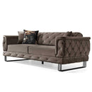 Canapea extensibilă TOSCA 3 locuri 220 cm, material:Catifea, picioarelor:Metal,