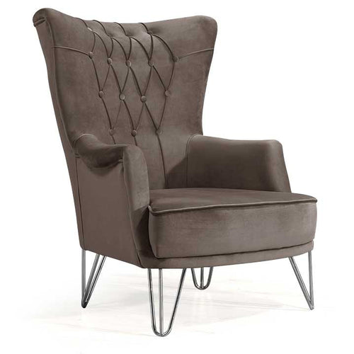 Fotoliu TOSCA , material:Catifea, picioarelor:Metal,