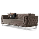 Canapea extensibilă TOSCA 3 locuri 220 cm, material:Catifea, picioarelor:Metal,