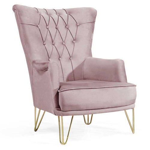 Fotoliu TOSCA , material:Catifea, picioarelor:Metal,