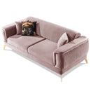 Canapea extensibilă BUTTERFLY 3 locuri  220 cm , material:Catifea,  picioarelor: Metal, din sus