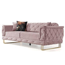 Canapea extensibilă TOSCA 3 locuri 220 cm, material:Catifea, picioarelor:Metal,