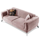 Canapea extensibilă BUTTERFLY 3 locuri  220 cm , material:Catifea,  picioarelor: Metal, din sus