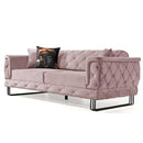 Canapea extensibilă TOSCA 3 locuri 220 cm, material:Catifea, picioarelor:Metal,