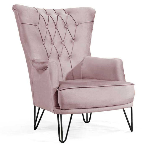 Fotoliu TOSCA , material:Catifea, picioarelor:Metal,