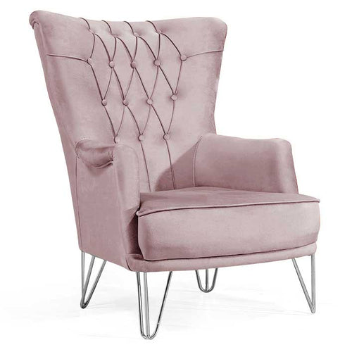 Fotoliu TOSCA , material:Catifea, picioarelor:Metal,