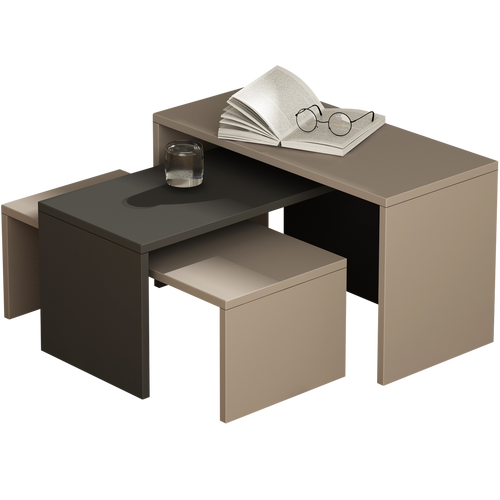 Măsuță cafea KATYA 3 bucăți 65 x 30 cm, Opțiuni culoare