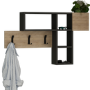 Cuier perete AXEL 4 rafturi 1 ușă 100 cm, Opţiuni culoare 