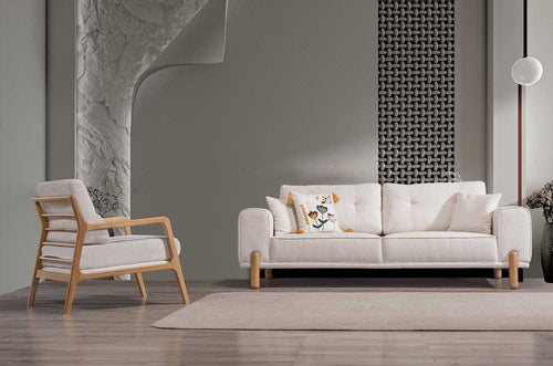 Fotoliu BAHAMA 70 cm piciorele : lemn. textil : tesatura   si canapea BAHAMA