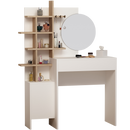 Masă de toaleta cu oglindă ROUGE 5 rafturi 1 ușă 1 sertar 105 cm, Opțiuni culoare