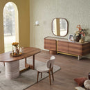 Comodă ASTRA cu oglindă 4 uși 230 x 80 cm - Maroom