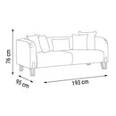 Canapea MILAS, Opțiuni dimensiune 