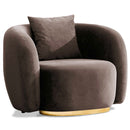 Fotoliu MUFFIN-MR, Opțiuni culoare, Material : Catifea  Picior&nbsp : Metal Argintiu, Pernă Pentru Spate : Burete moale