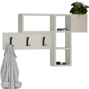 Cuier perete AXEL 4 rafturi 1 ușă 100 cm, Opţiuni culoare 